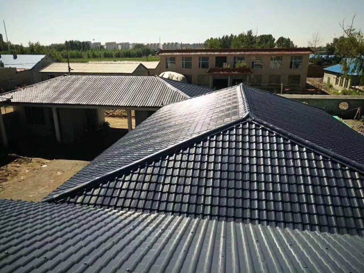 樹(shù)脂瓦工程案例